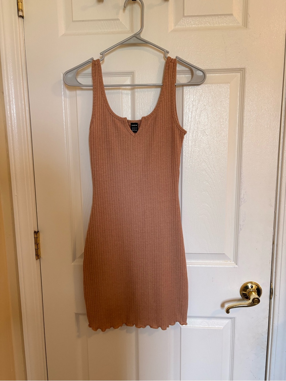ribbed tank mini dress
